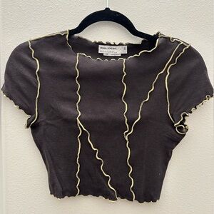 Urban Renewal Remnants Lettuce Seam Baby Tee